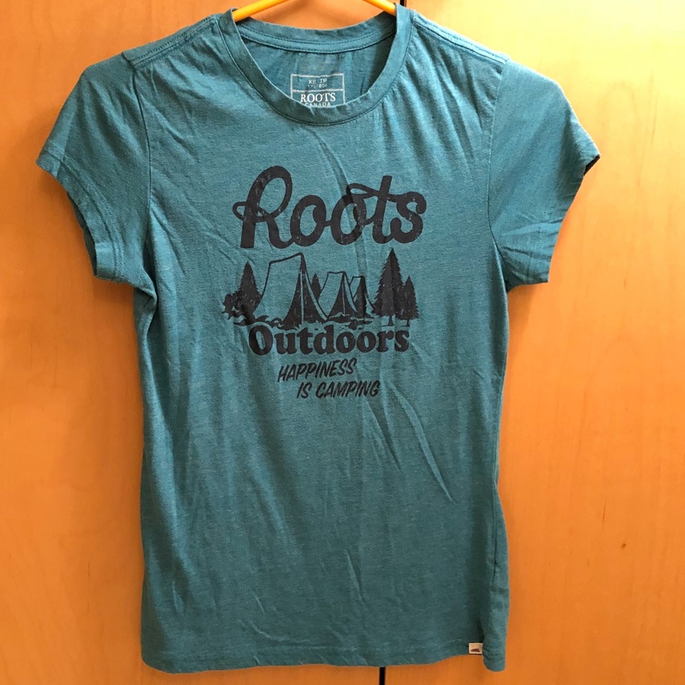Roots camping tee shirt